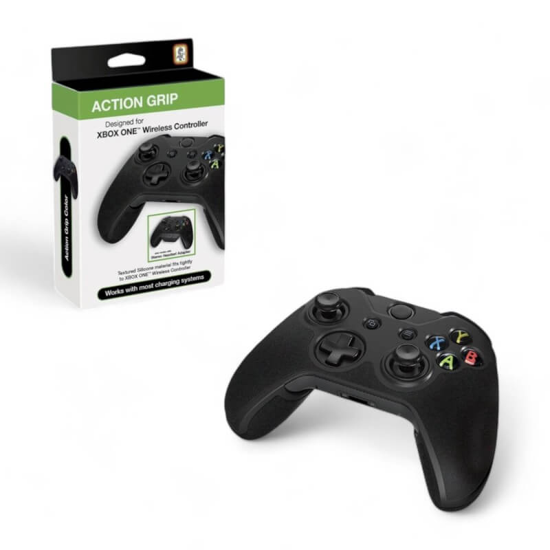 RDS Industries Action Grip Xbox One Wireless Controller Black-Xbox One-Pixxelife by INMEDIA