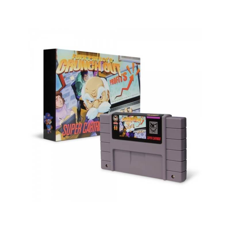 Mega Cat Studios Fork Parker Crunch Out Cartridge for SNES-Super Nintendo-Pixxelife by INMEDIA