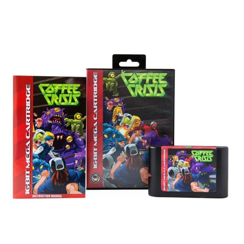 Mega Cat Studios Coffee Crisis Cartridge for Mega Drive Genesis-Mega Drive - Genesis-Pixxelife by INMEDIA