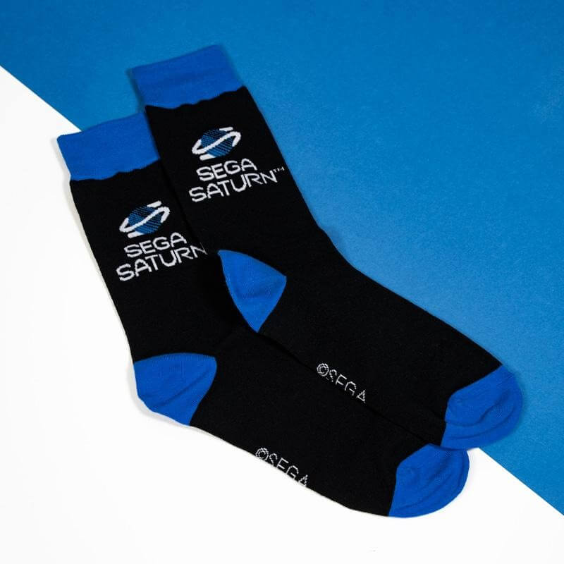 Numskull Official Sega Saturn Black Socks-Apparel-Pixxelife by INMEDIA