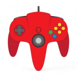 Teknogame Controller Classico per Nintendo 64 Rosso