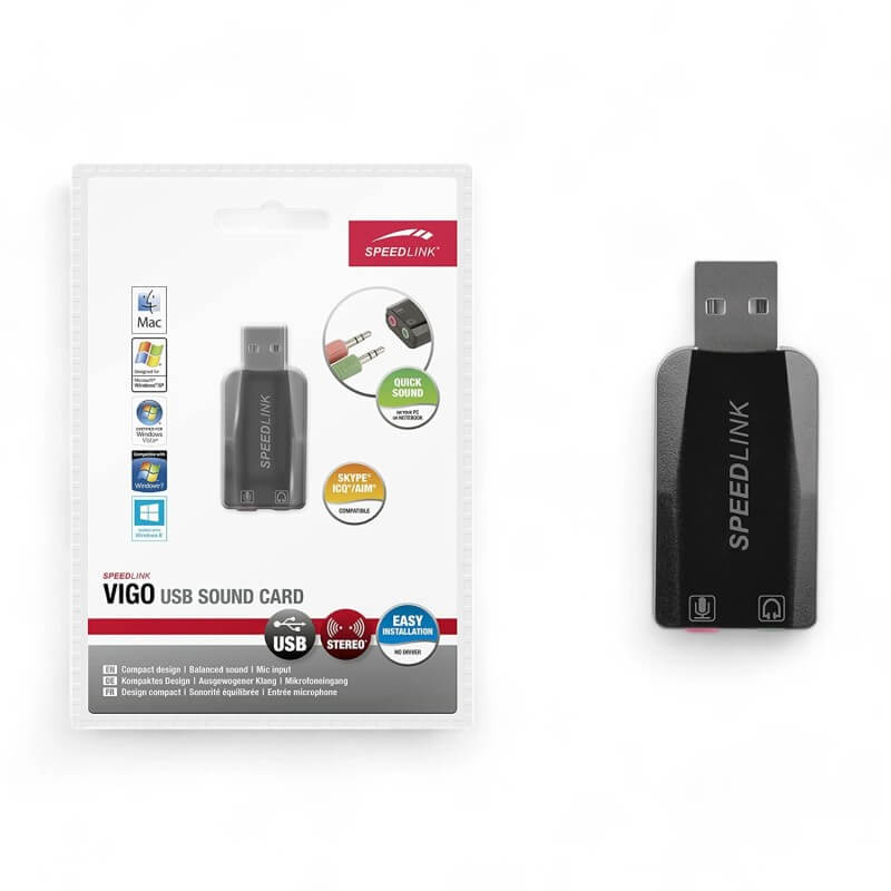 Speedlink VIGO USB Sound Card-PC/Mac/Android-Pixxelife by INMEDIA